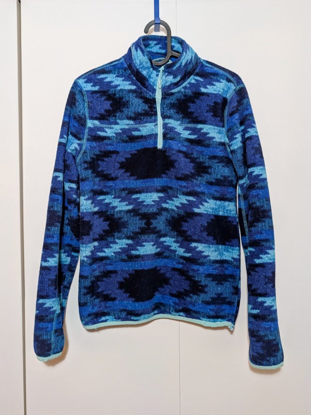 Blue Aeropostale Aztec Pullover Fleece